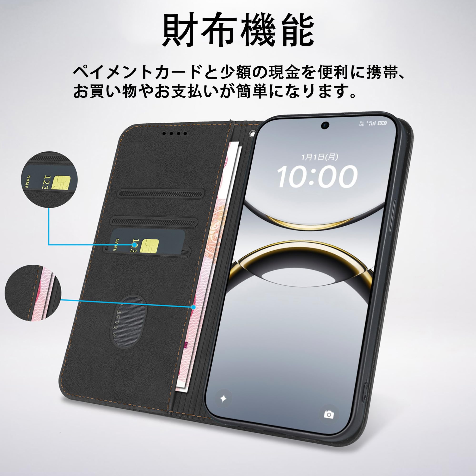 Amazon.co.jp: Gedurya OPPO Find X9 ケース 手帳型 オッポファインド